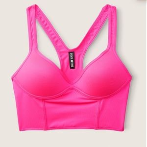 NWT Victorias Secret Ultimate PushUp Sports Bustier ATOMIC PINK XS